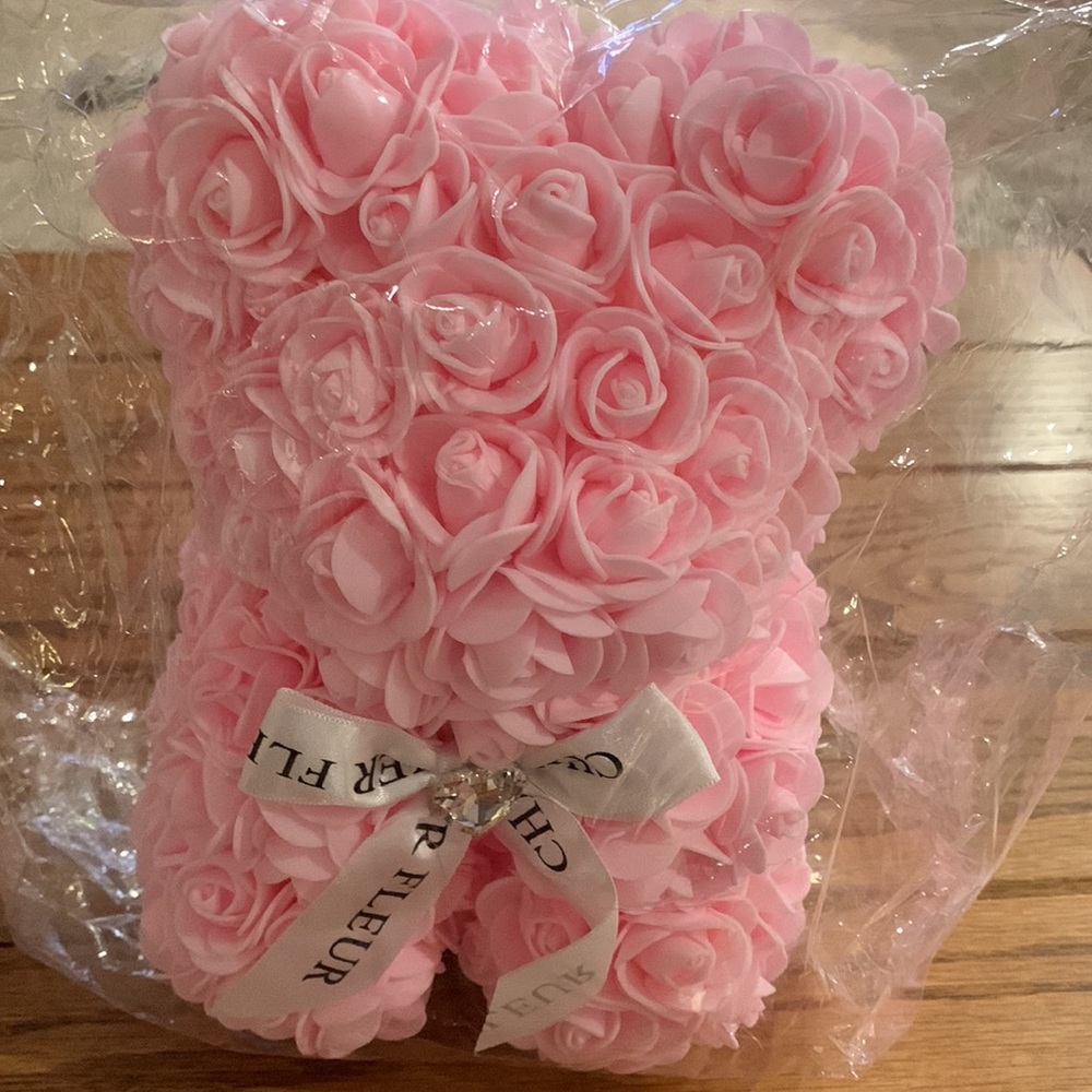 Chatoyer fleur pink rose bear - Picture 7 of 7